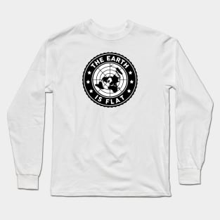 Flat Earth Circle Logo 2 Long Sleeve T-Shirt